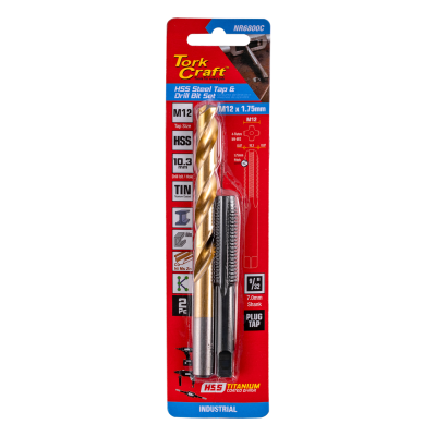 (image for) Tap Hss 12x1.75 & Drill 10.3mm 2pc Set