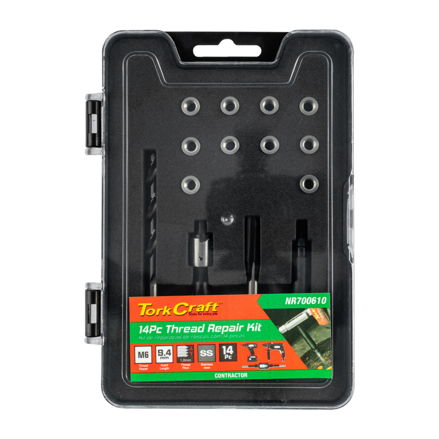 (image for) Thread Repair Kit 14pc M6 X 1.0 X 9.4mm Flange Insert
