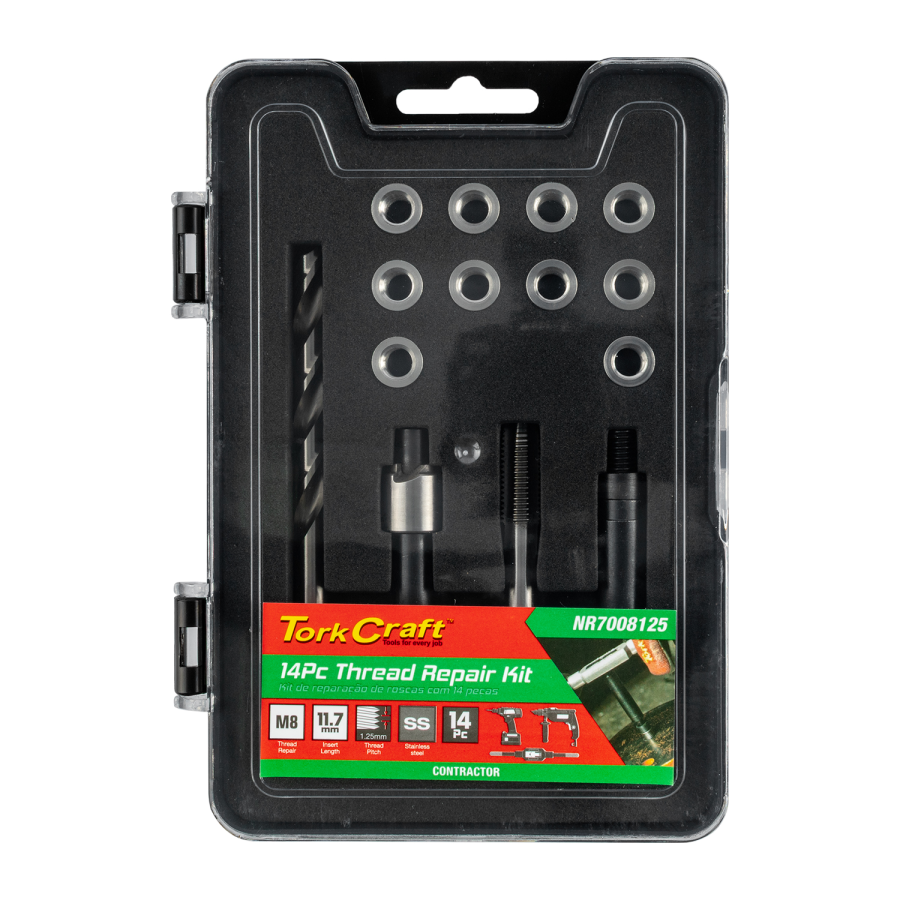 (image for) Thread Repair Kit 14pc M8 X 1.25 X 11.7mm Flange Insert