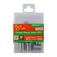 (image for) Repl. Insert 10pc M10 X 1.5 X 14mm S/steel For Nr701015