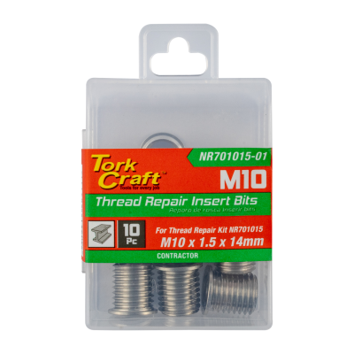 (image for) Repl. Insert 10pc M10 X 1.5 X 14mm S/steel For Nr701015