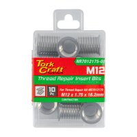 (image for) Repl. Insert 10pc M12 X 1.75 X 16.2mm S/steel For Nr7012175