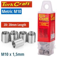 Thread Repair Kit M10 X 2d Replacement Inserts 5pce (image for) Thread Repair Kit M10 X 2d Replacement Inserts 5pce