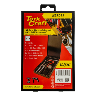 (image for) Thread Repair Kit 10pc M12 X 1.75mm Internal (metal Box)