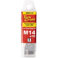 Thread Repair Kit M14 X 1d Replacement Inserts 5pce (image for) Thread Repair Kit M14 X 1d Replacement Inserts 5pce