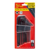(image for) 10pc Torx Key Set T9-t50 Cr-v Carded