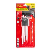 (image for) 9pc Ball Point Allen Key Set With Interchangeable Handle