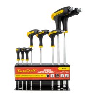 (image for) Ball Point T Handle 8pc Hex Allen Key Set
