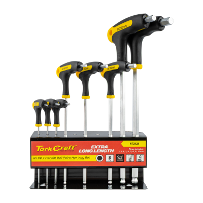 (image for) Ball Point T Handle 8pc Hex Allen Key Set