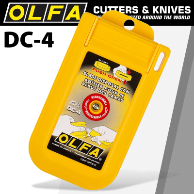 (image for) Olfa Blade Disposal Case With Push-open Lid