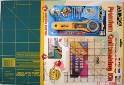 (image for) Olfa Quilting Kit With Rotary Cutter&rule & Mat