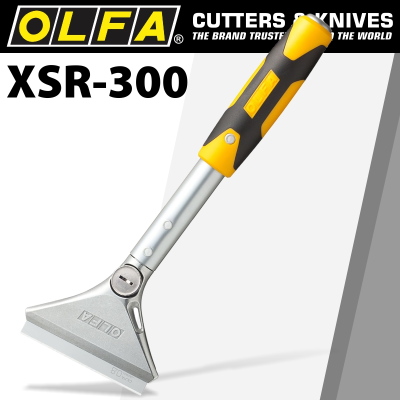 (image for) Olfa Heavy Duty Scraper 300mm With 0.8mm Blade And Safety Blade Cover