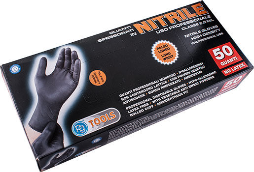 (image for) Nitrile Gloves Large 50 Pce High Density ( X25 Pairs )