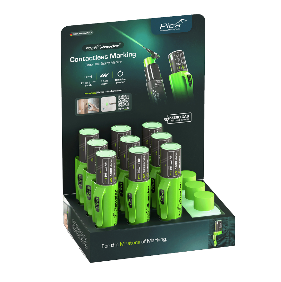 (image for) Pica Powder Display (9pc X Marker, 3pc Powder Refill)