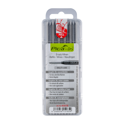 (image for) PICA DRY REFILLS 10PC GRAPHITE IN BLISTER
