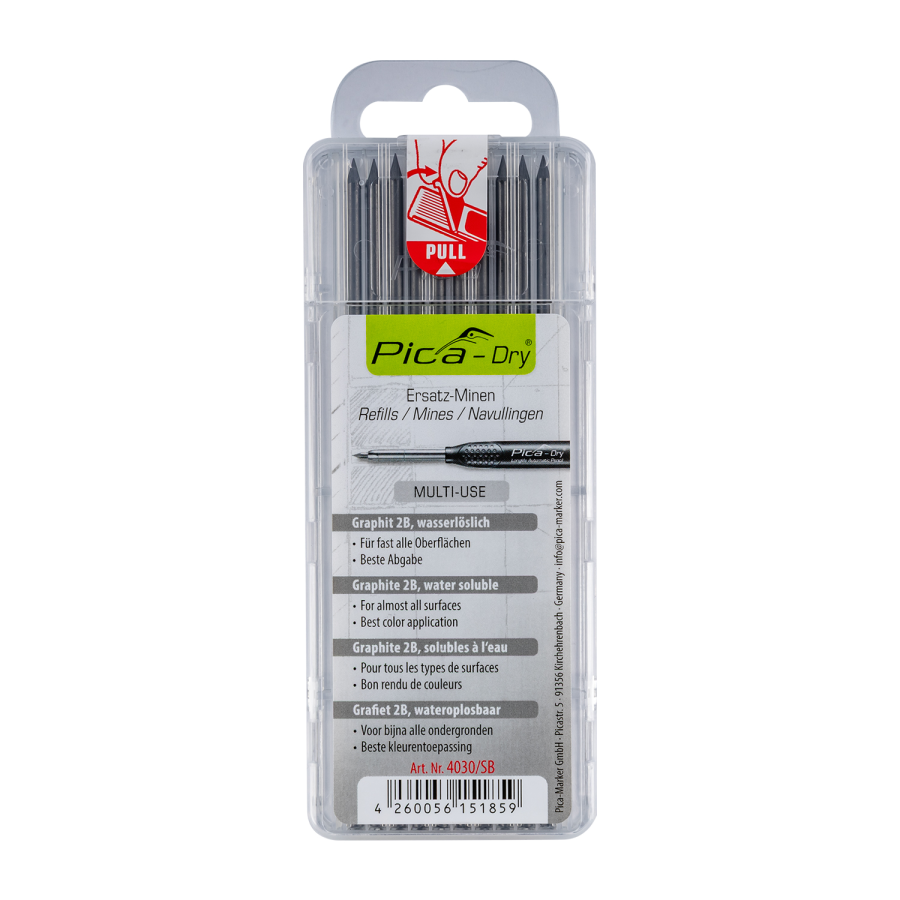 (image for) PICA DRY REFILLS 10PC GRAPHITE IN BLISTER