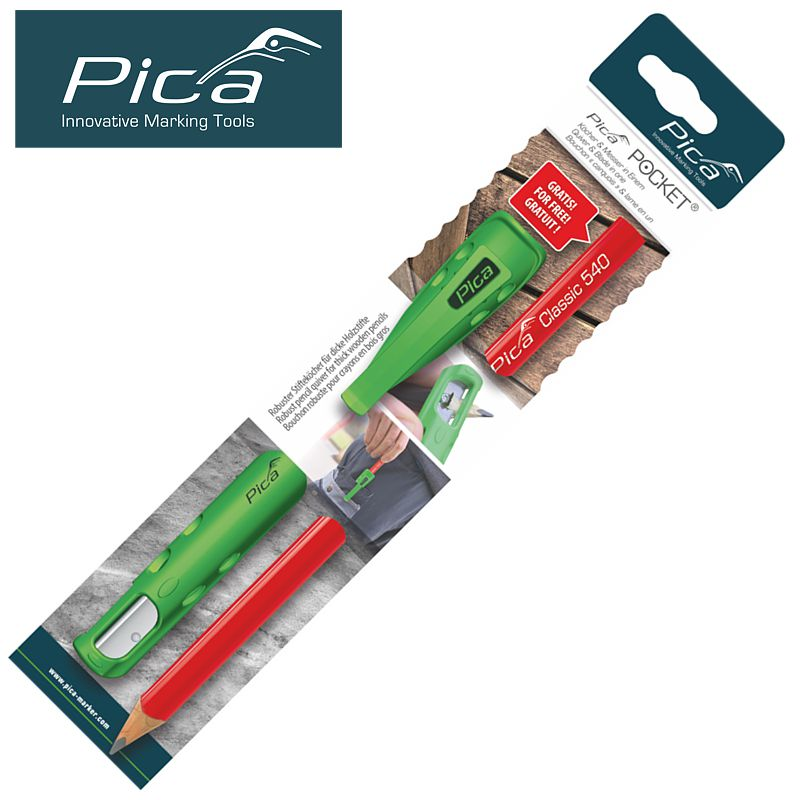 (image for) Pica Pocket With 1 Carpenters Pencil 24mm In Blister