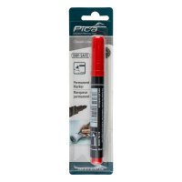 (image for) Permanent Marker 1-4mm Round Tip Red Blister