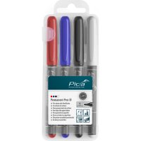 (image for) Permanent Pen 4pcs Set Medium Ass. Colors With Instant-white Pen