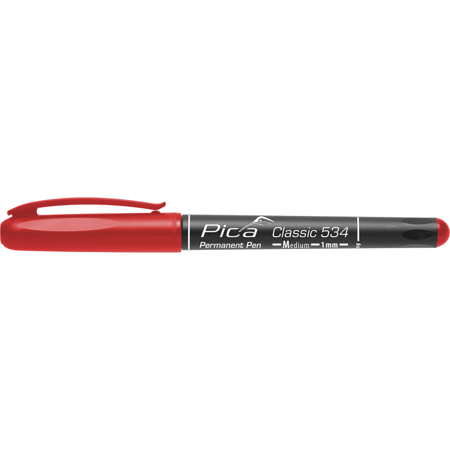 (image for) Permanent Pen Red Medium Tip 1mm