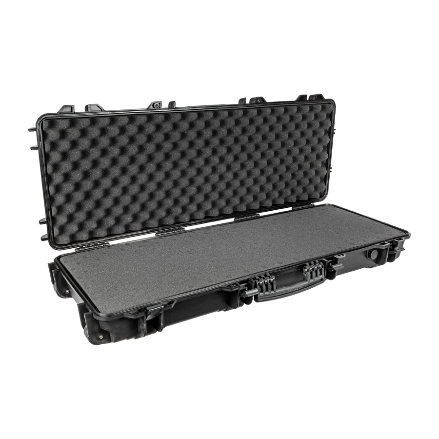 (image for) Plastic Case 1040 X 350 X 130mm Od With Foam Black Rifle Case Water &