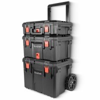 Plastic Tool Box Storage Station 3 Tier With Wheels (image for) Plastic Tool Box Storage Station 3 Tier With Wheels