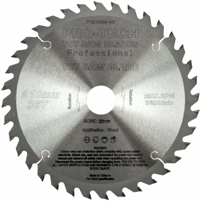 (image for) Saw Blade Tct 210x2.4x30x36t Wood Prof. Pro-tech Fes. Ts75