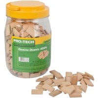 Domino Tenon 5.5 X 28.5mm 400pc Jar Beech Wood (image for) Domino Tenon 5.5 X 28.5mm 400pc Jar Beech Wood