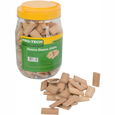 (image for) Domino Tenon 6x40mm 250pc Jar Beech Wood