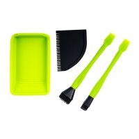 Glue Set Silicone 4pc Tray Scraper And 2pc Brush (image for) Glue Set Silicone 4pc Tray Scraper And 2pc Brush