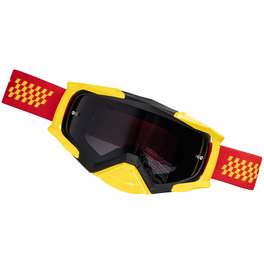 (image for) Tork Craft Mx Race Goggles Red & Yellow Adult