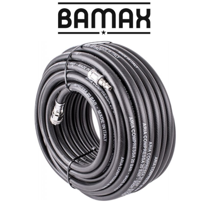 (image for) Rubber Air Hose 10mmx30m W.quick Coupler