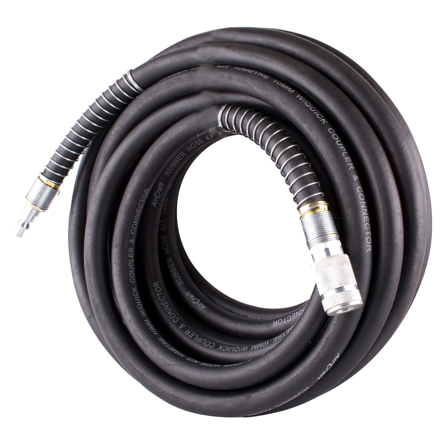 (image for) Rubber Hose Kit 8mm X 10m W/aro Coupler
