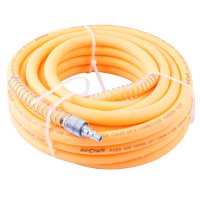Flex Air Hose Kit 8mm X 10m Orange W/quick Coupler & Connector Yohkon (image for) Flex Air Hose Kit 8mm X 10m Orange W/quick Coupler & Connector Yohkon