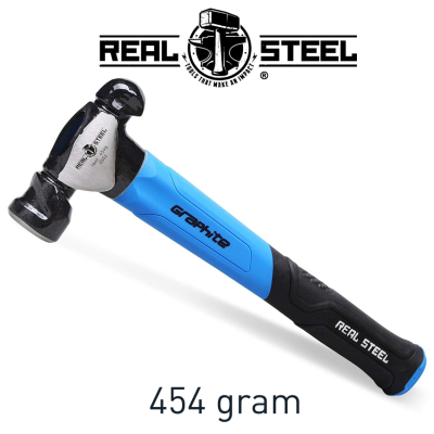 (image for) Hammer Ball Pein 450g 16oz Graph. Handle Real Steel