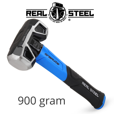(image for) Hammer Sledge/cross Strike 900g 2lb Graph. Handle Real Steel