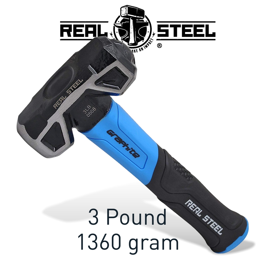 (image for) Hammer Sledge/cross Strike 1.3kg 3lb Graph. Handle Real Steel