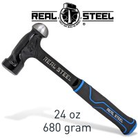 Hammer Ball Pein 700g 24oz Ultra Steel Handle Real Steel (image for) Hammer Ball Pein 700g 24oz Ultra Steel Handle Real Steel