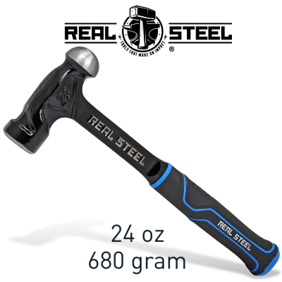 (image for) Hammer Ball Pein 700g 24oz Ultra Steel Handle Real Steel