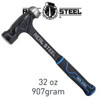 Hammer Ball Pein 900g 32oz Ultra Steel Handle Real Steel (image for) Hammer Ball Pein 900g 32oz Ultra Steel Handle Real Steel