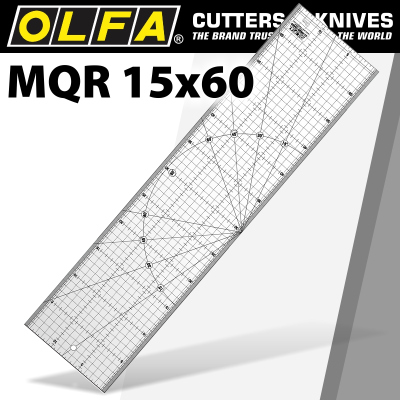 (image for) Metric Quilt Ruler 15cm X 60cm - Metric Grid