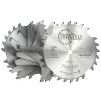Premium Dado Set 203.2 X 15.875 X 24t 4 X 1/4', 1/8',1/16',3/32' Chip (image for) Premium Dado Set 203.2 X 15.875 X 24t 4 X 1/4', 1/8',1/16',3/32' Chip
