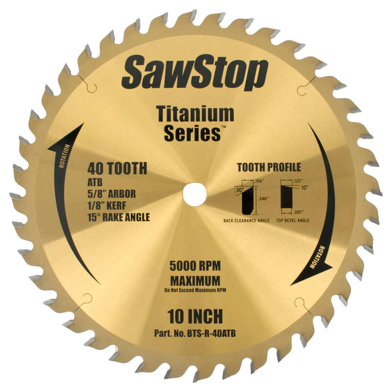 (image for) Tct Saw Blade 254mm X 40t X 16mm Comb. Titanium Series