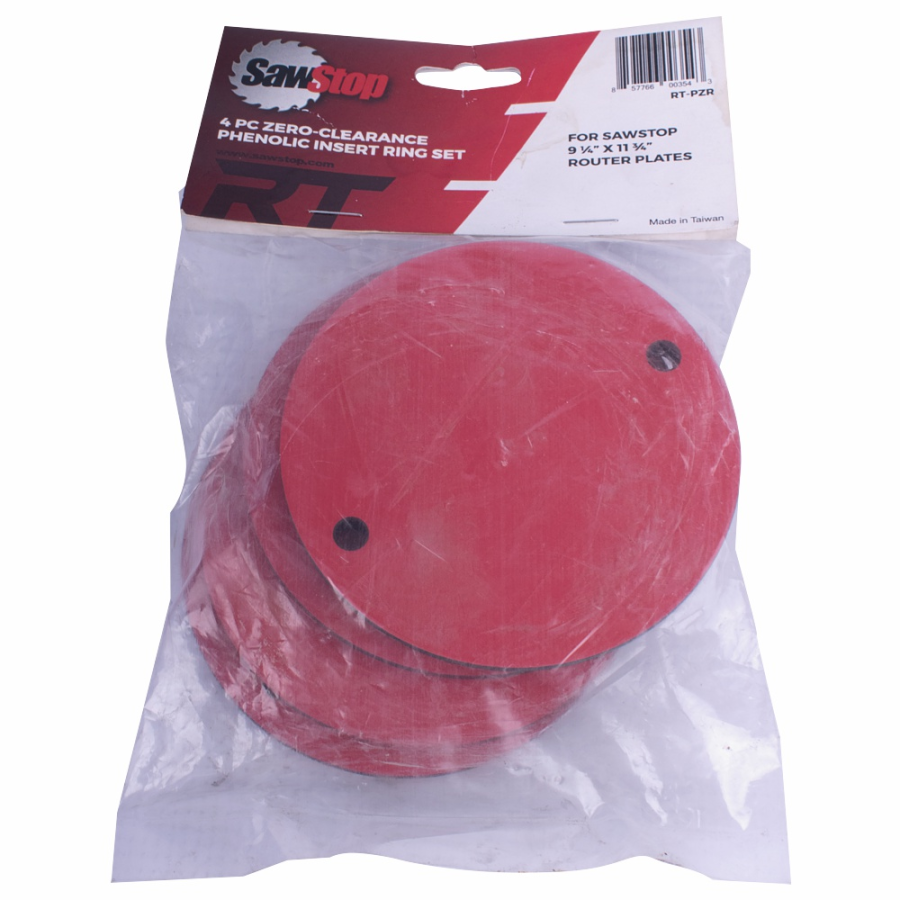 (image for) Phenolic Insert Ring Zero Clarance 4pc Set For Router Lift Rt-lft Saws