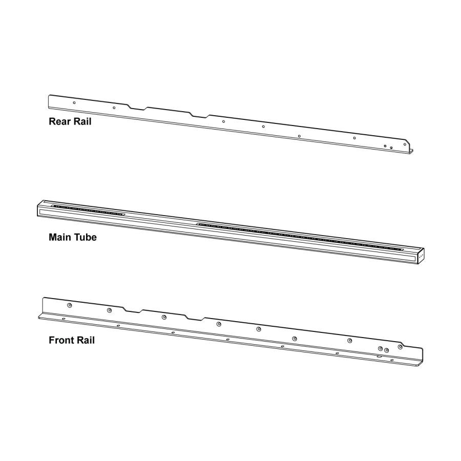 (image for) Industrial Series 36' Ext Rail Assembly