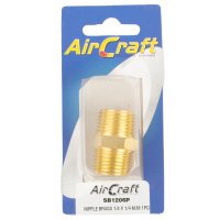 Nipple Brass 1/4x1/4 M/m 1pc Pack (image for) Nipple Brass 1/4x1/4 M/m 1pc Pack