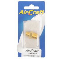 Nipple Brass 1/8x1/4 M/m 1pc Pack (image for) Nipple Brass 1/8x1/4 M/m 1pc Pack