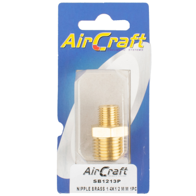 (image for) Nipple Brass 1/4x1/2 M/m 1pc Pack