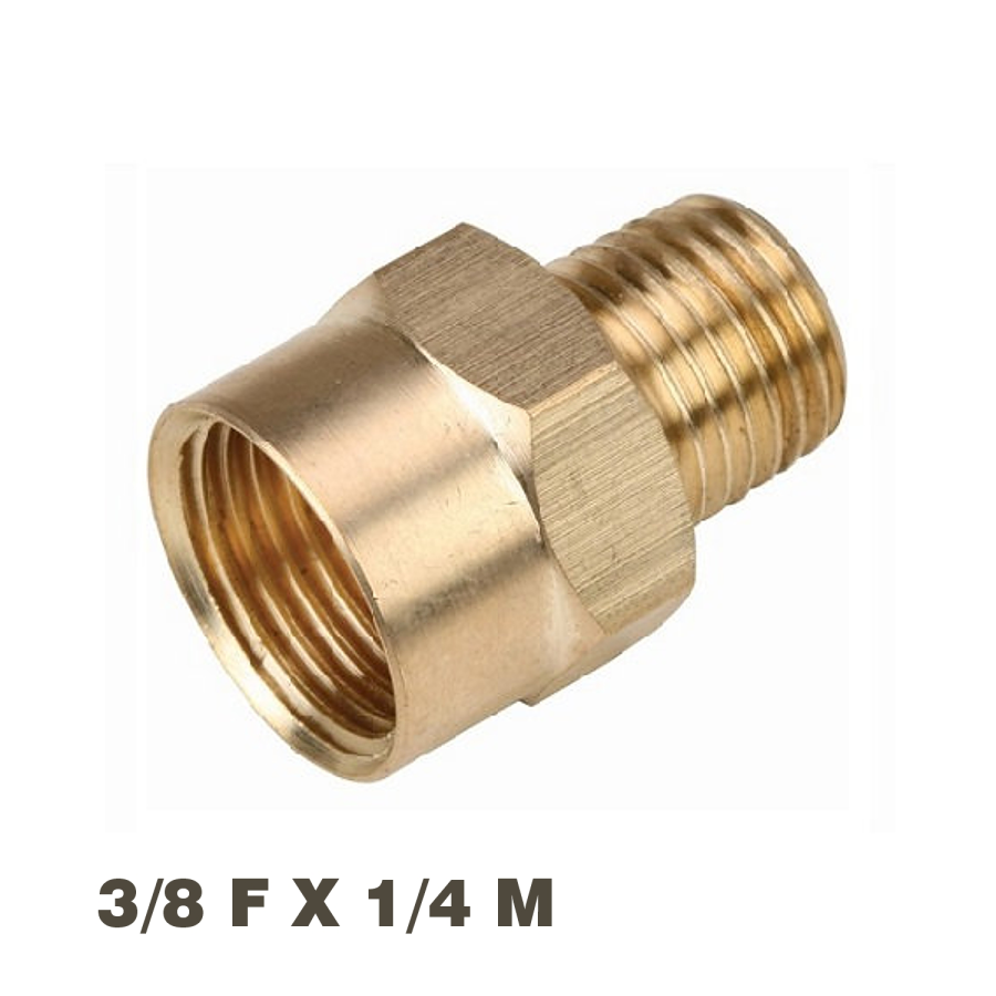 (image for) Reducer Brass 1/4x3/8 M/f