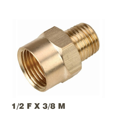 (image for) Reducer Brass 3/8x1/2 M/f